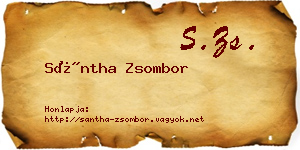 Sántha Zsombor névjegykártya